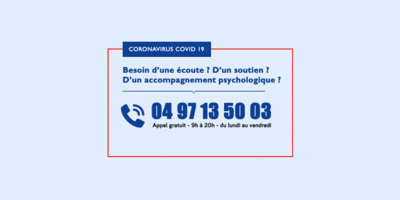 Covid-19 : plateforme d'écoute téléphonique en PACA