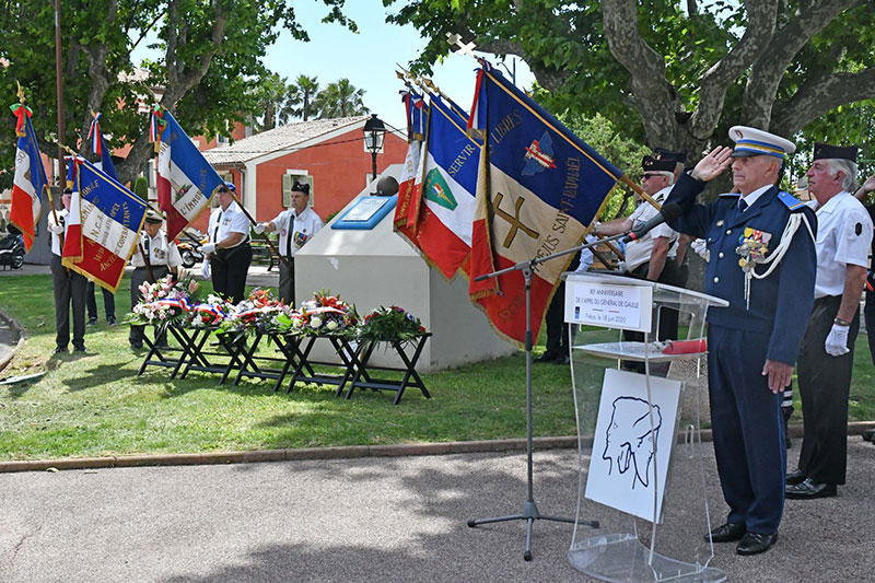 Fréjus commémore le 80e anniversaire de l’appel du 18-Juin 1940 du Général de Gaulle