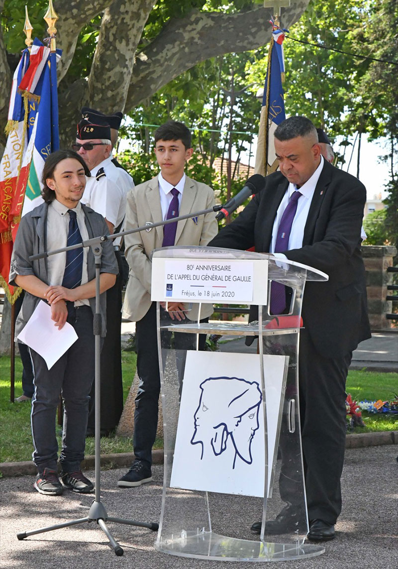 Fréjus commémore le 80e anniversaire de l’appel du 18-Juin 1940 du Général de Gaulle