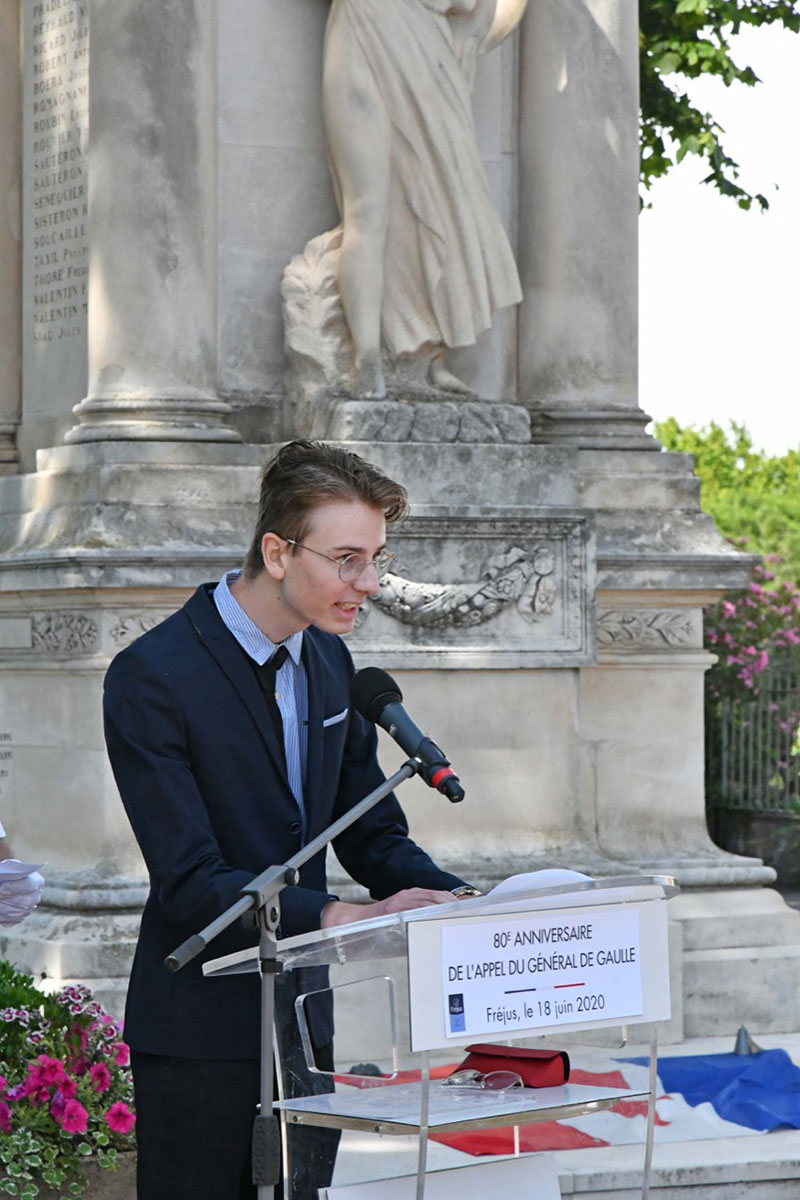 Fréjus commémore le 80e anniversaire de l’appel du 18-Juin 1940 du Général de Gaulle