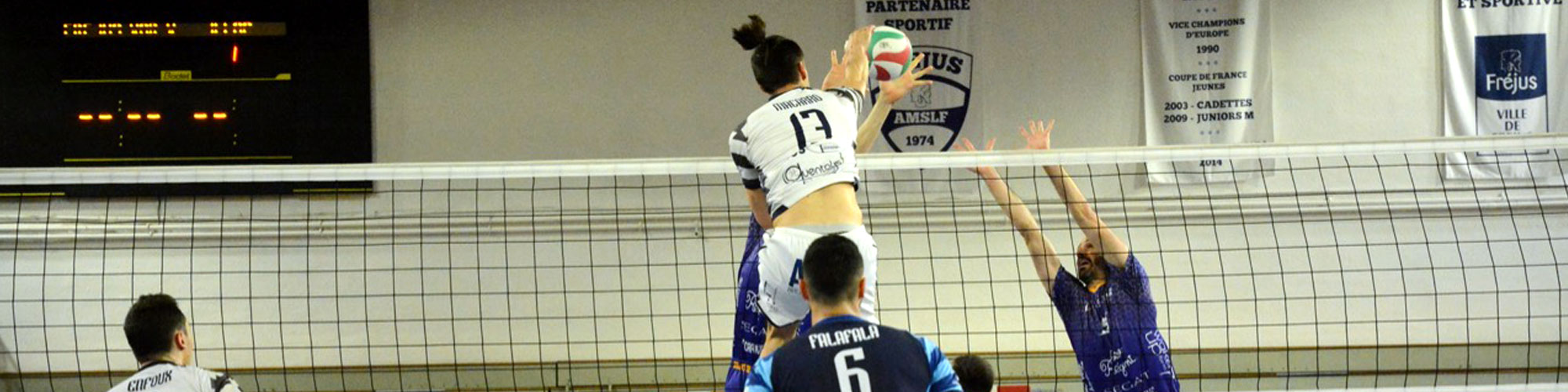 Image d'illustration : Volley-ball – (J4 – plays-offs) : en dominant Illac (3-1), Fréjus s’offre le droit de rêver