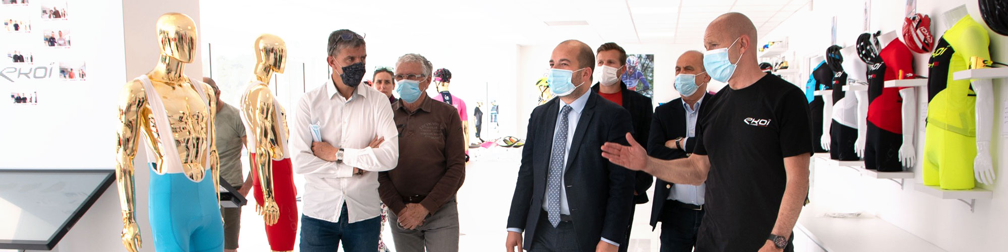 Image d'illustration : Visite de david rachline au siège de l’entreprise Ekoï