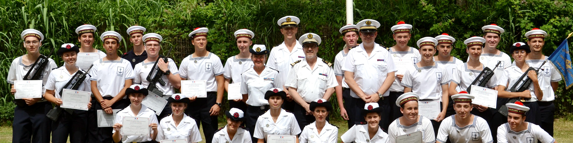 Image d'illustration : Les stagiaires de la Préparation Militaire Marine diplômés et brevetés !