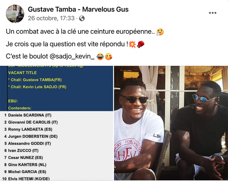 Gustave Tamba : « c’est mon plus grand challenge » !