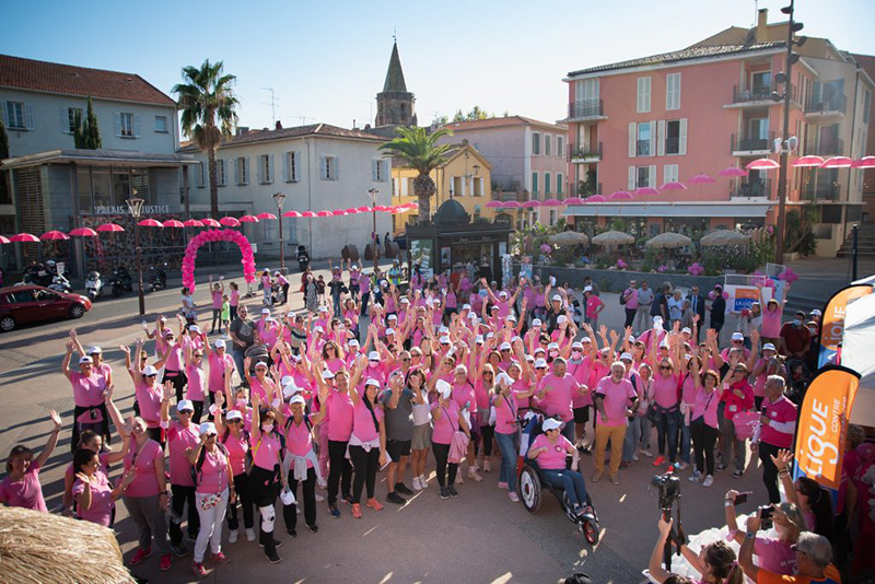 Octobre Rose fait bel et bien partie du paysage fréjusien !