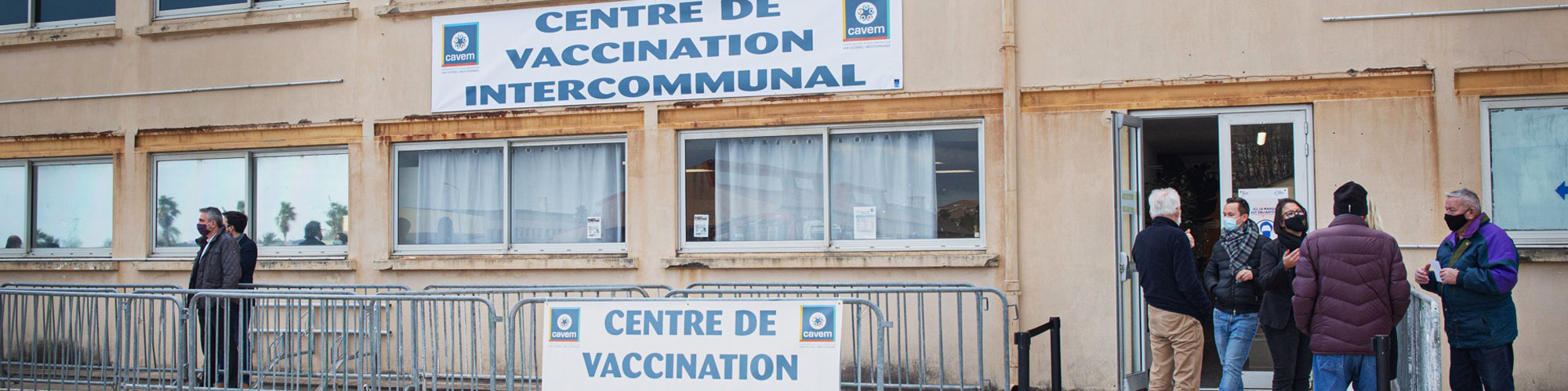 Image d'illustration : Le centre de vaccination intercommunal ouvert à Fréjus depuis le 18 janvier