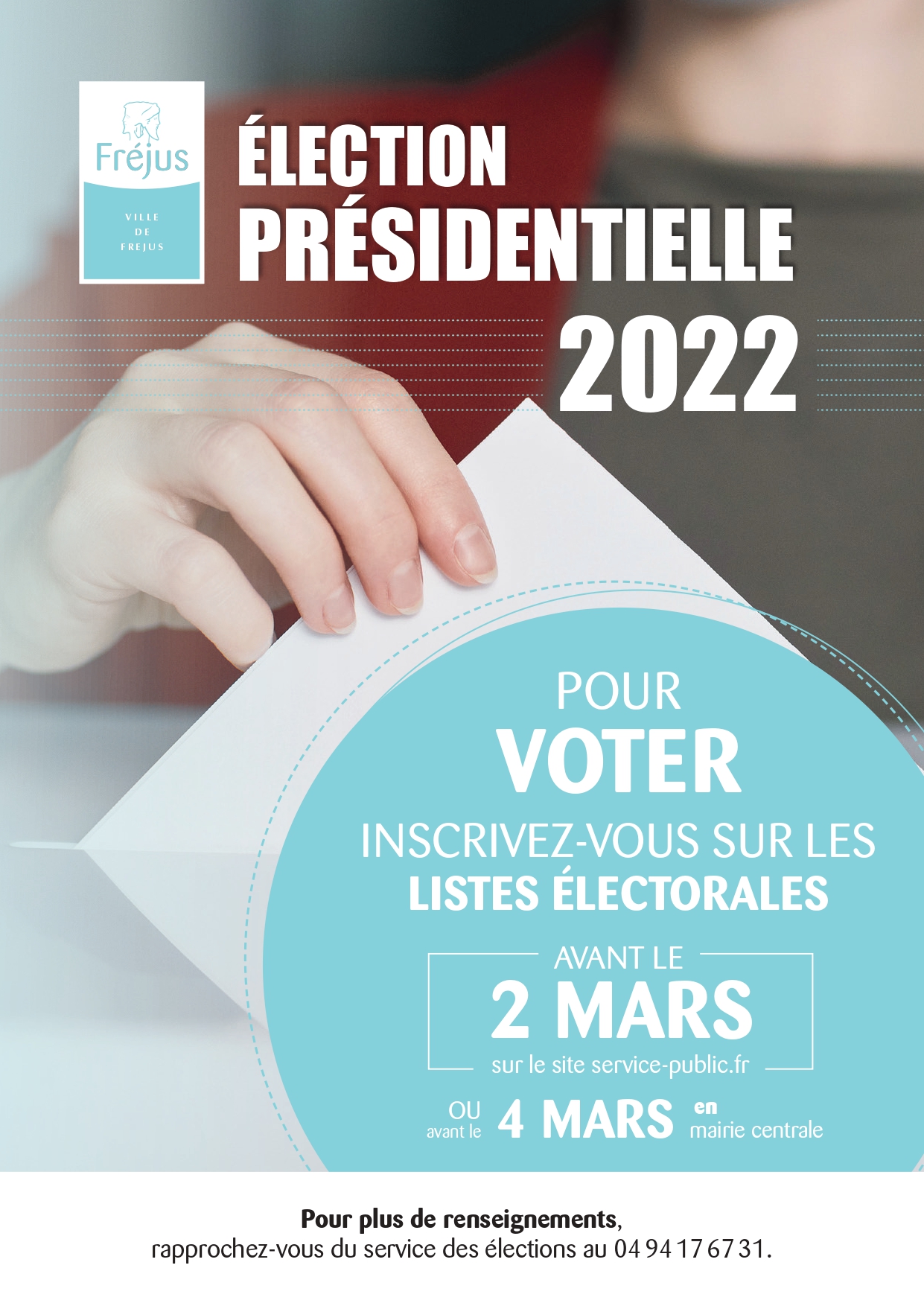 Élection présidentielle 2022 : vous avez jusqu'au 4 mars pour vous inscrire sur les listes électorales 