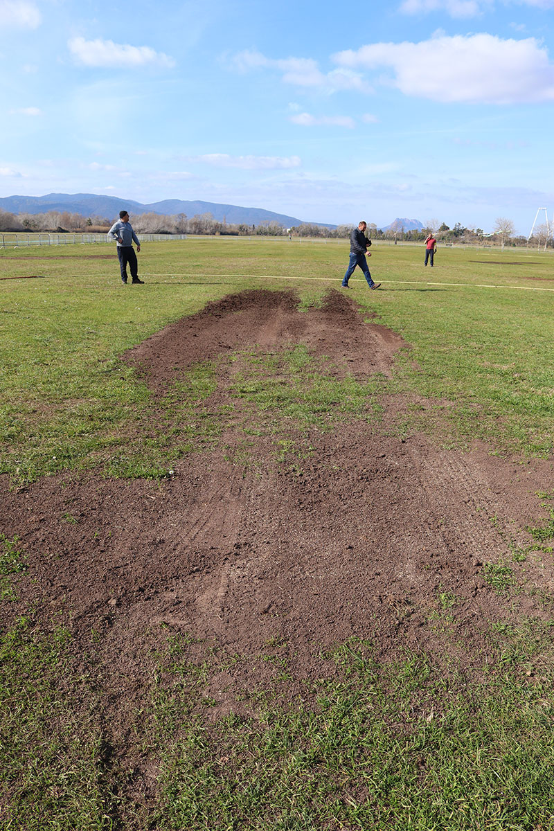 Création de 3 terrains de rugby éphémères