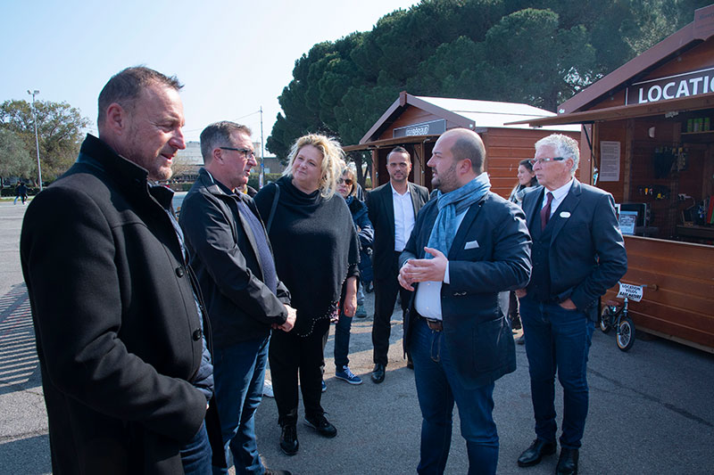 Le Maire visite les nouvelles infrastructures de la Base nature