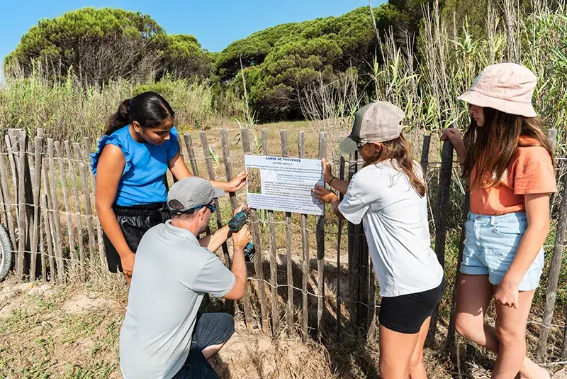 Création du sentier botanique sur la plage du Pacha de Fréjus