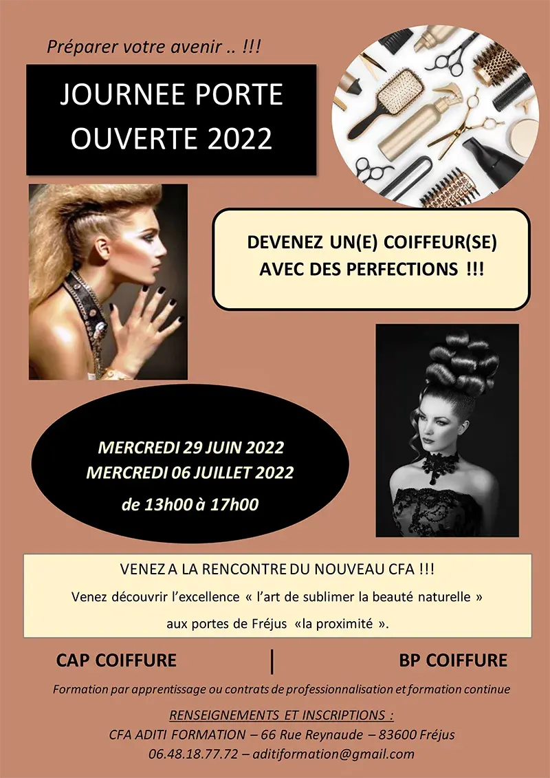 Le CFA Aditi vous forme aux métiers de la coiffure