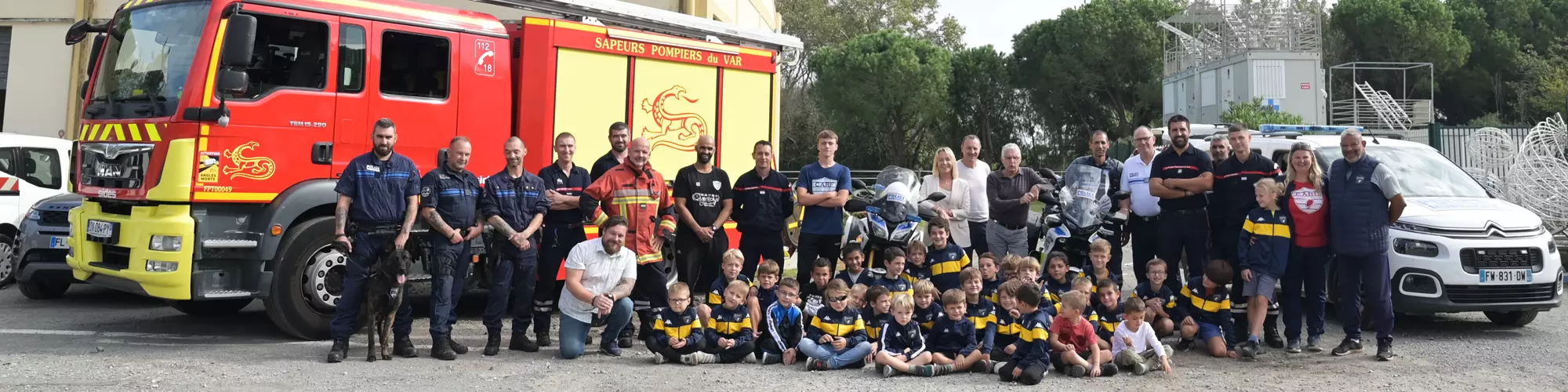 Image d'illustration : Découverte du métier de policier pour les enfants du CARF Rugby Fréjus – Saint-Raphaël
