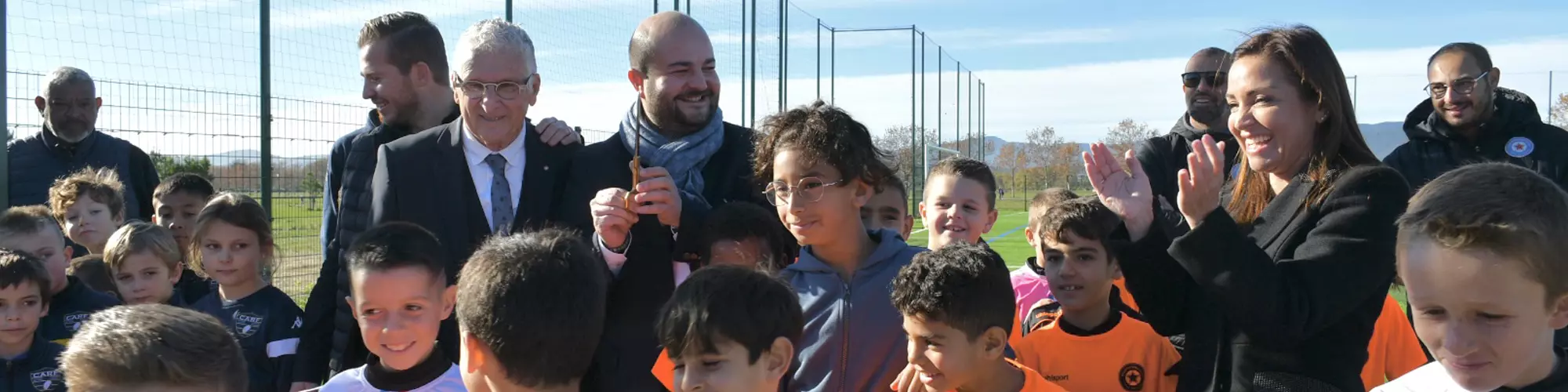Image d'illustration : Inauguration des terrains de sport à la Base nature