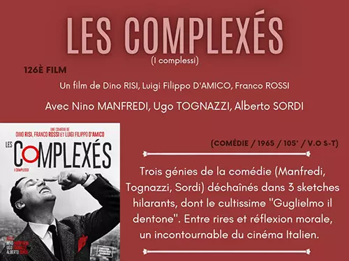 Cycle de cinéma italien : Les Complexés