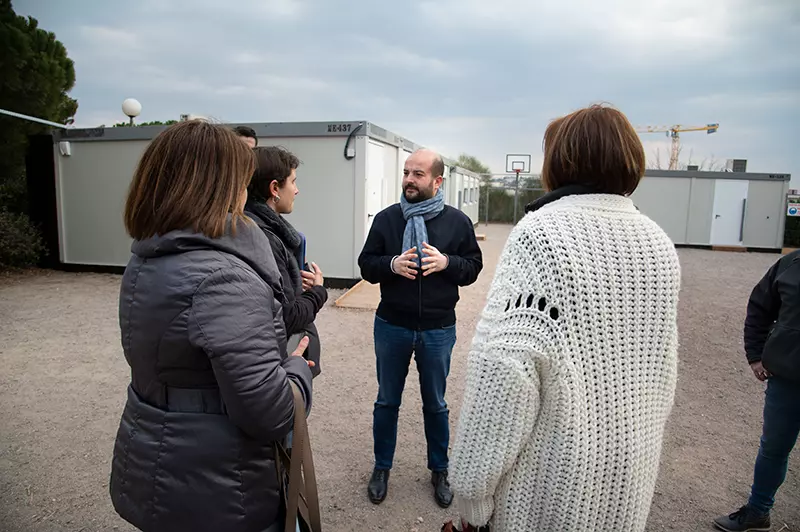 Le Maire en déplacement à l'école René Char