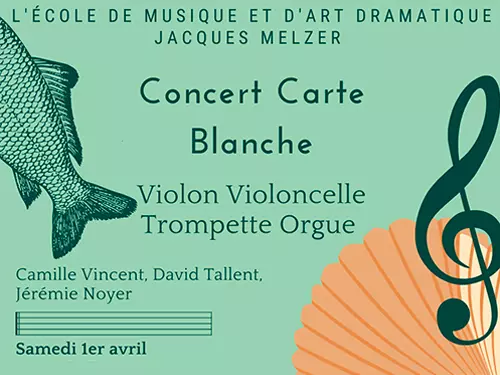 Concert Carte Blanche Violon, Violoncelle, Orgue, Trompette