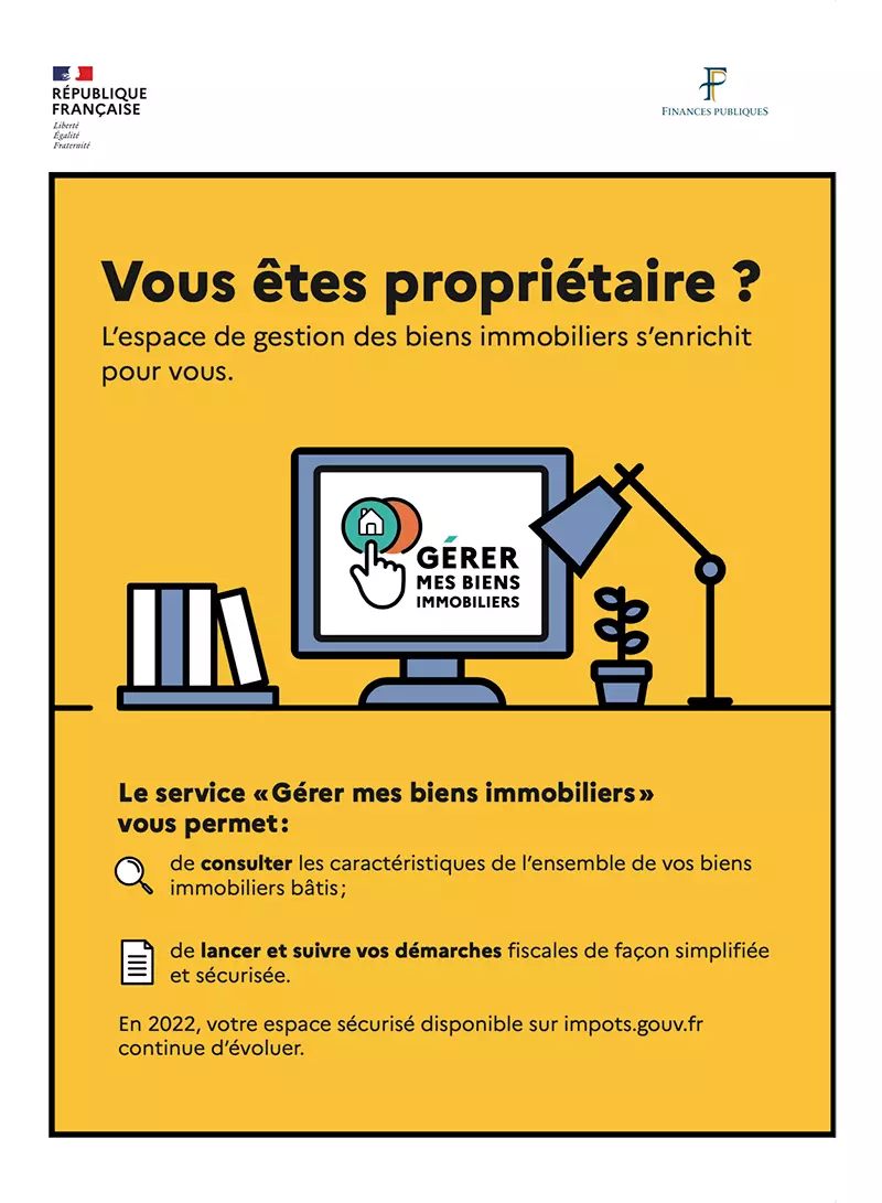 Le service en ligne « Gérer Mes Biens Immobiliers » évolue