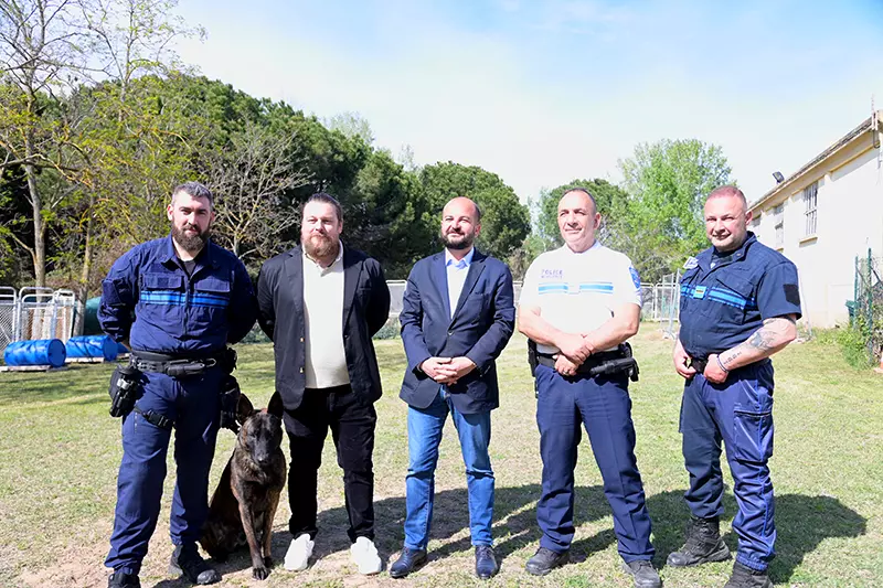 Visite du Maire à la brigade canine