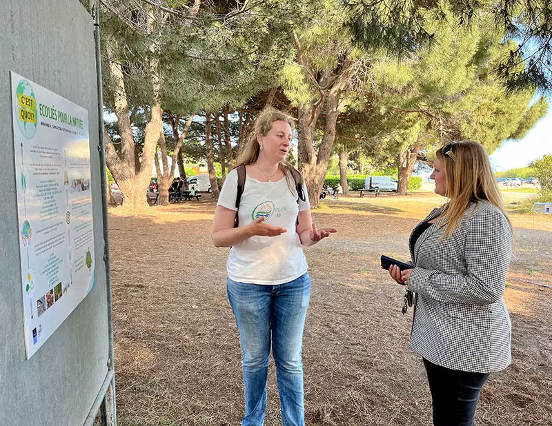 Le Maire et les élèves inaugurent l’exposition Eco’liés pour la Nature !