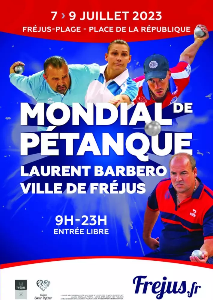Mondial de pétanque Laurent Barbero – ville de Fréjus