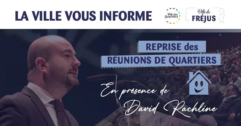 À partir du mois de septembre prochain, le Maire David Rachline et vos élus de la Ville, vous donneront rendez-vous, dans vos quartiers, pour de nouvelles réunions publiques.