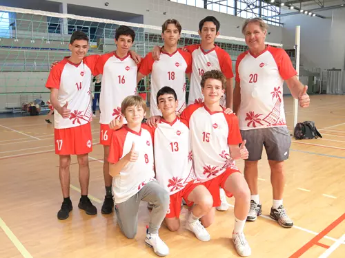 Graines de champions du volley-ball UNSS au collège les Chênes