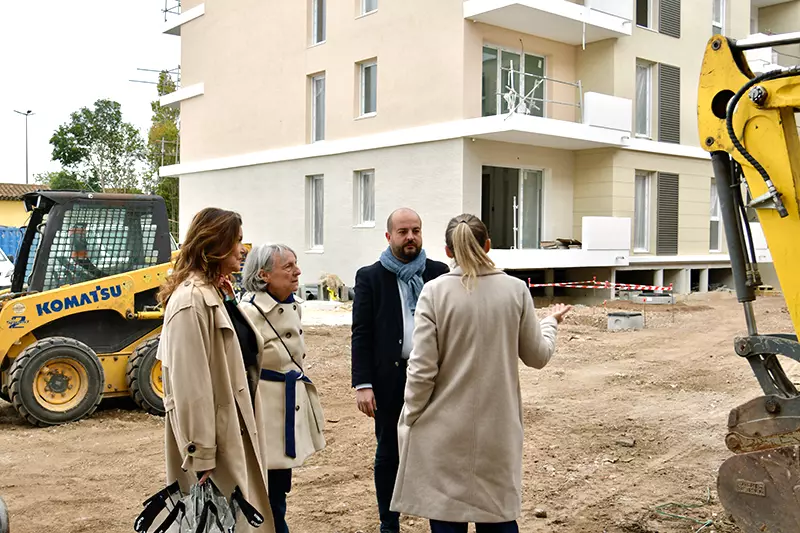 Résidence Senior Villa Marina : le Maire en visite sur le chantier !