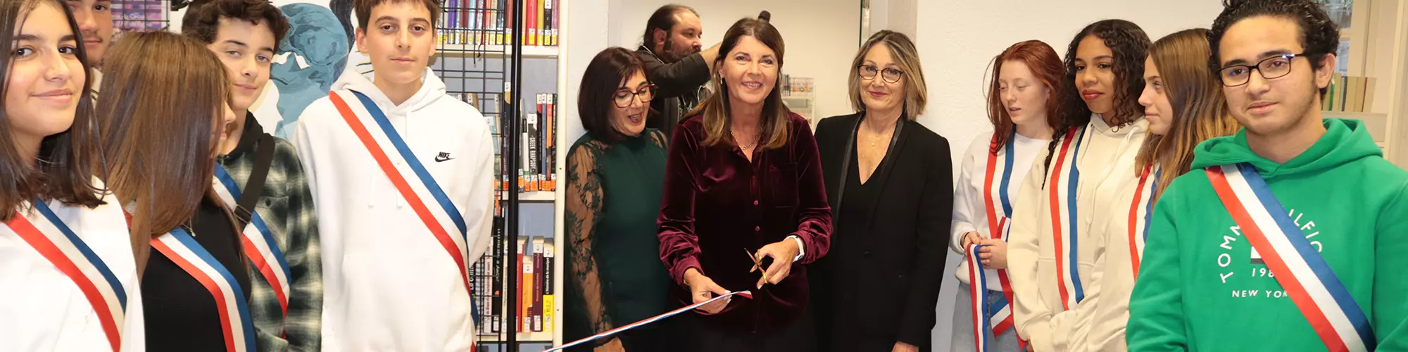 Image d'illustration : Dynamique inauguration de l’espace ados à la Médiathèque