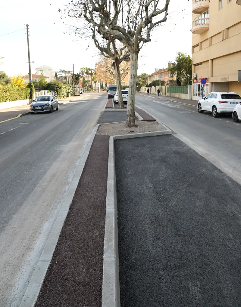 Réalisations des travaux à Fréjus-plage : circulation modifiée