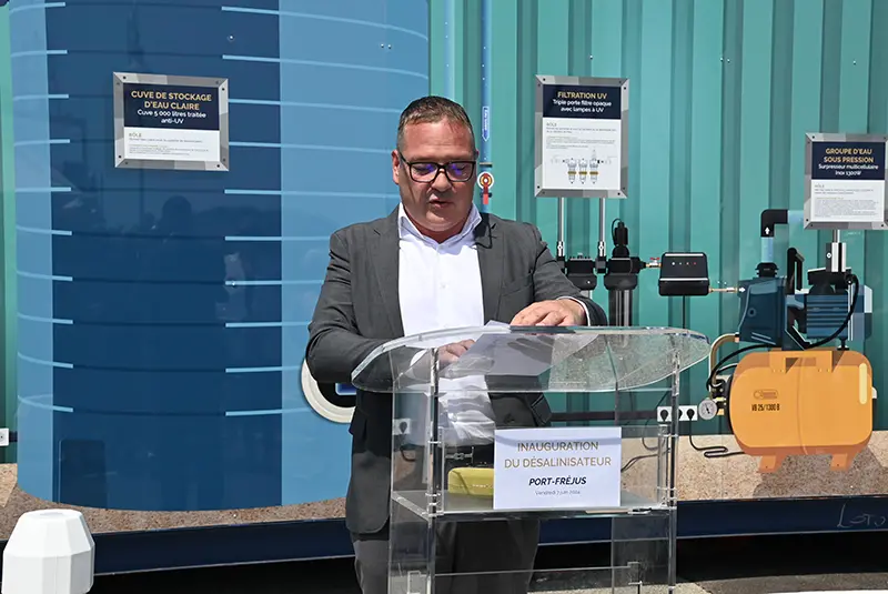 Un dessalinisateur dernière génération à Port Fréjus