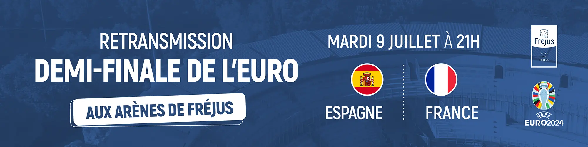 Image d'illustration : Retransmission de la demi-finale de l’Euro de football aux Arènes
