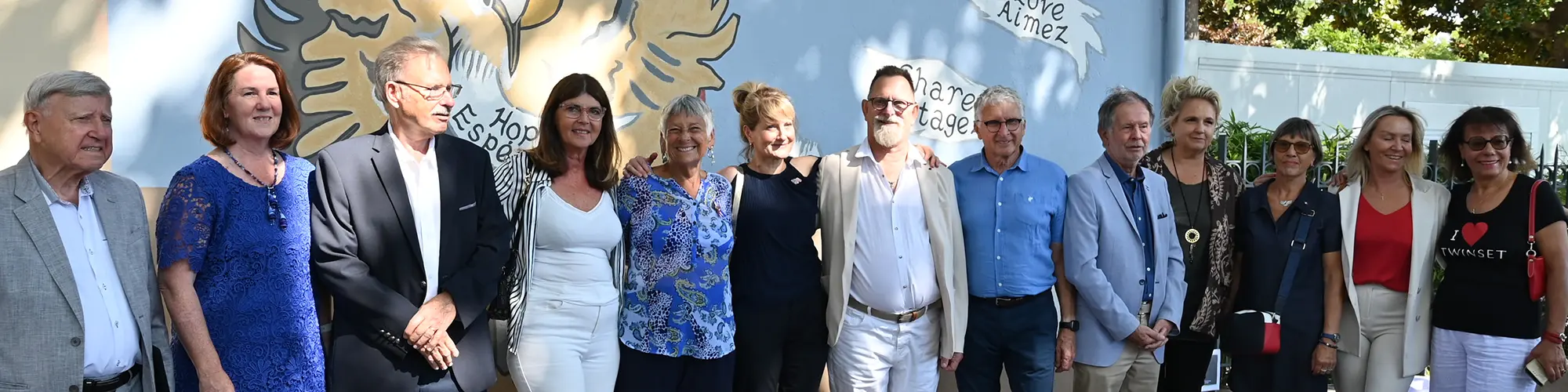 Image d'illustration : Dévoilement de la fresque à la Villa-Marie