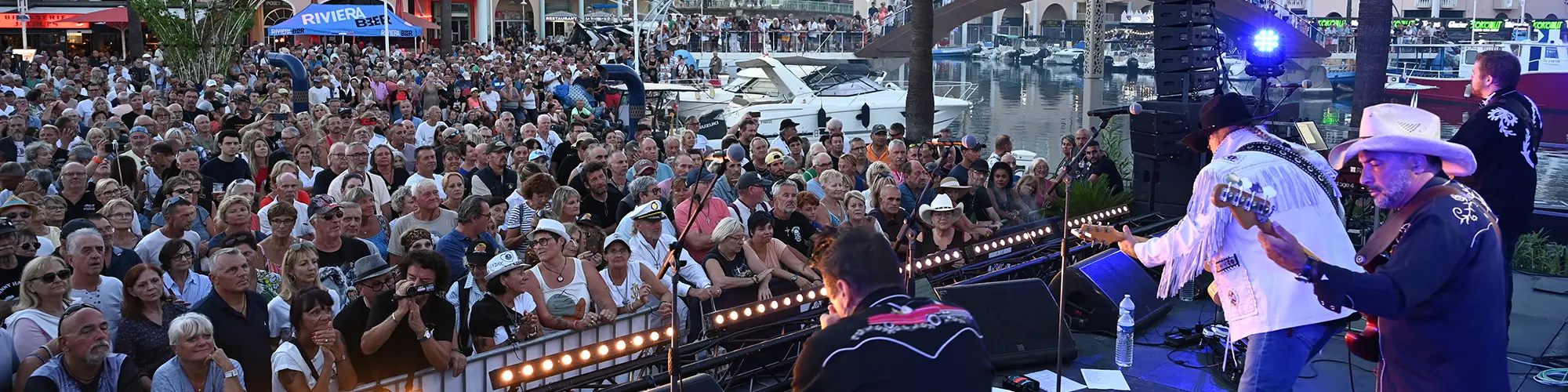 Image d'illustration : Port-Fréjus a allumé le feu pour Johnny !