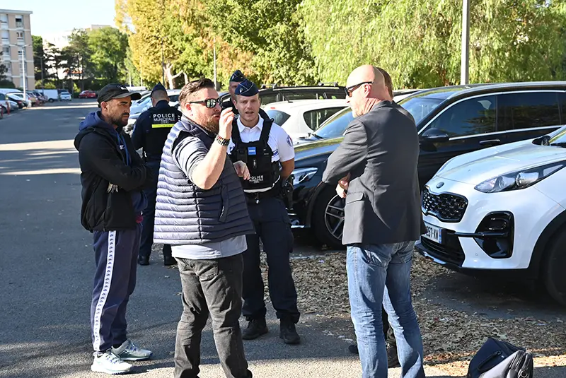 Cédrick Humbert et Charles Marchand font le point avec la police municipale