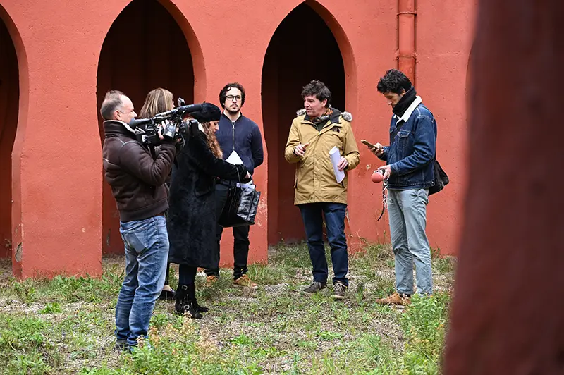 Le lancement des travaux a donn lieu  un point presse avec les mdias locaux.