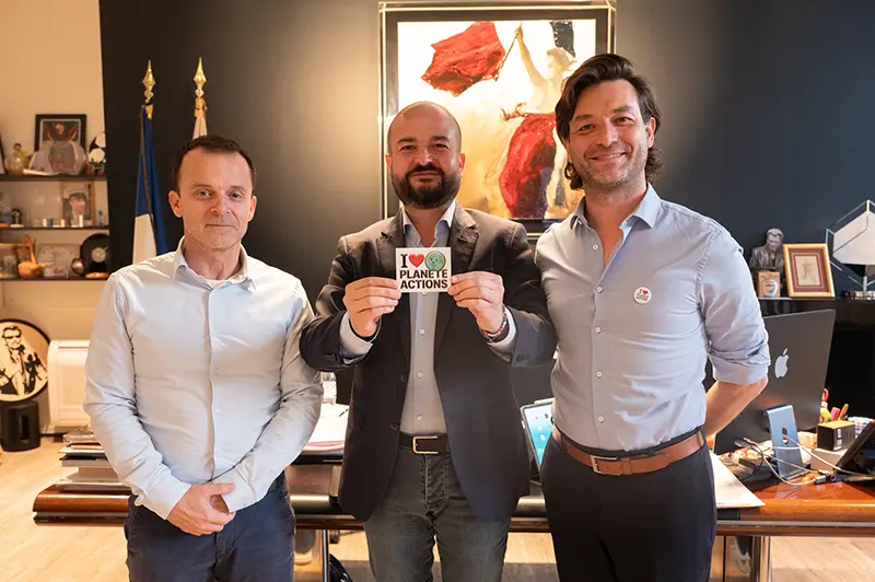 Jordane Maçon, Philippe Leboube et le Maire David Rachline