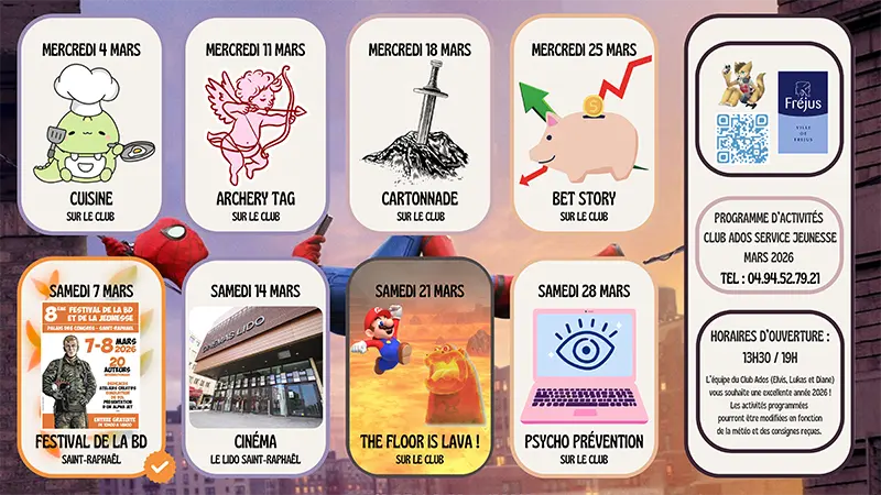 programme d’activités du mois de  mars 2026