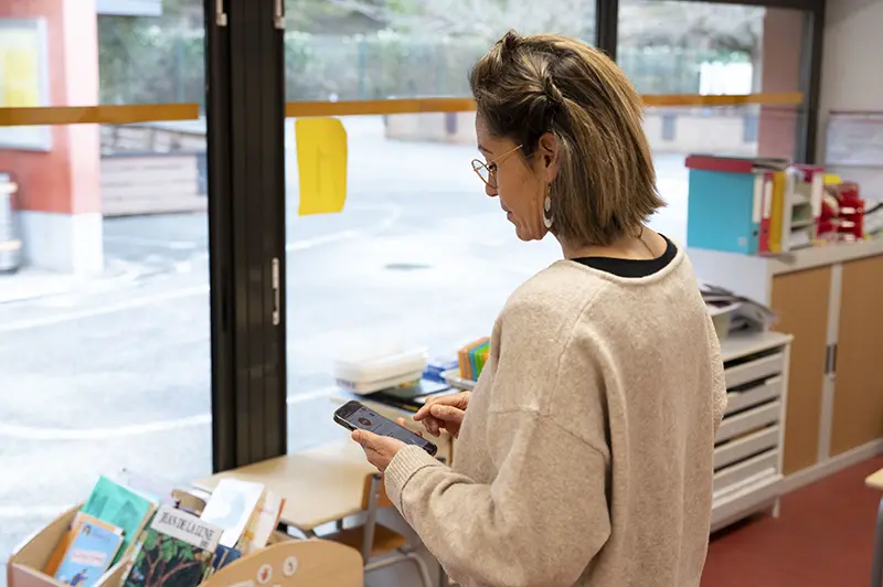 Stéphanie Kellermann, directrice de l’école maternelle Aurélien