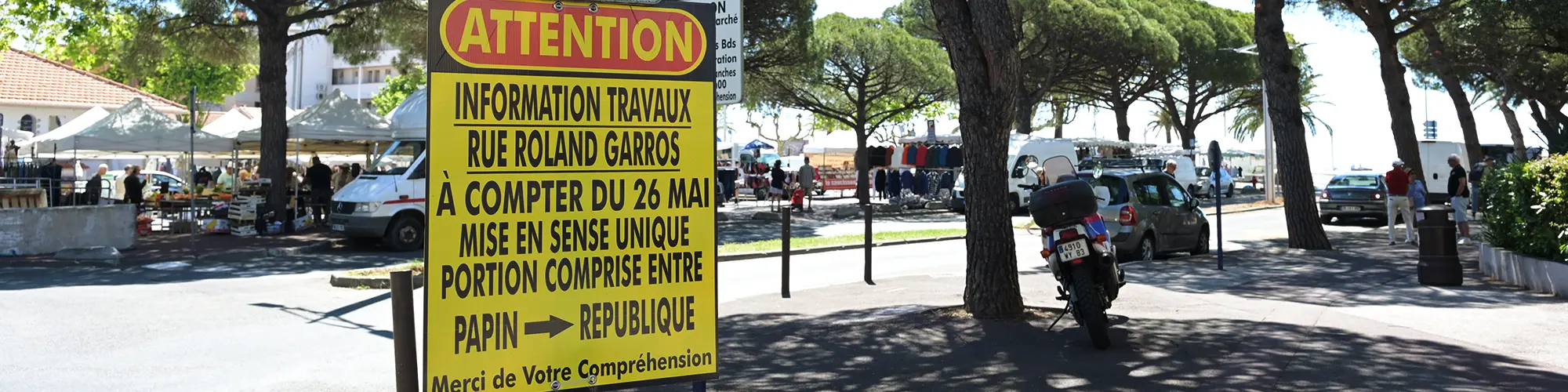 Image d'illustration : Fréjus-plage : aménagement de la rue Roland Garros et optimisation du stationnement