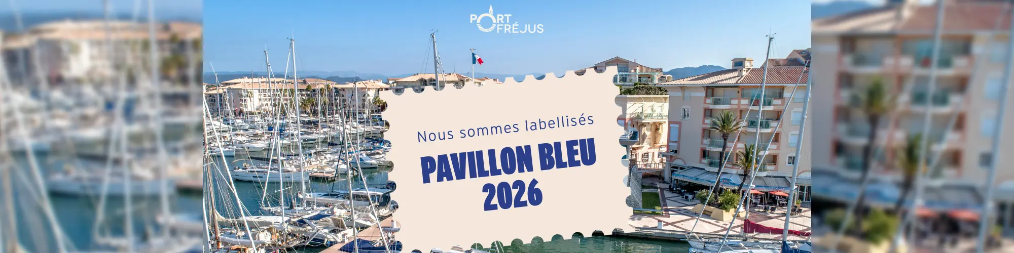 Image d'illustration : Port-Fréjus lauréat du Pavillon Bleu pour la 33eme année consécutive