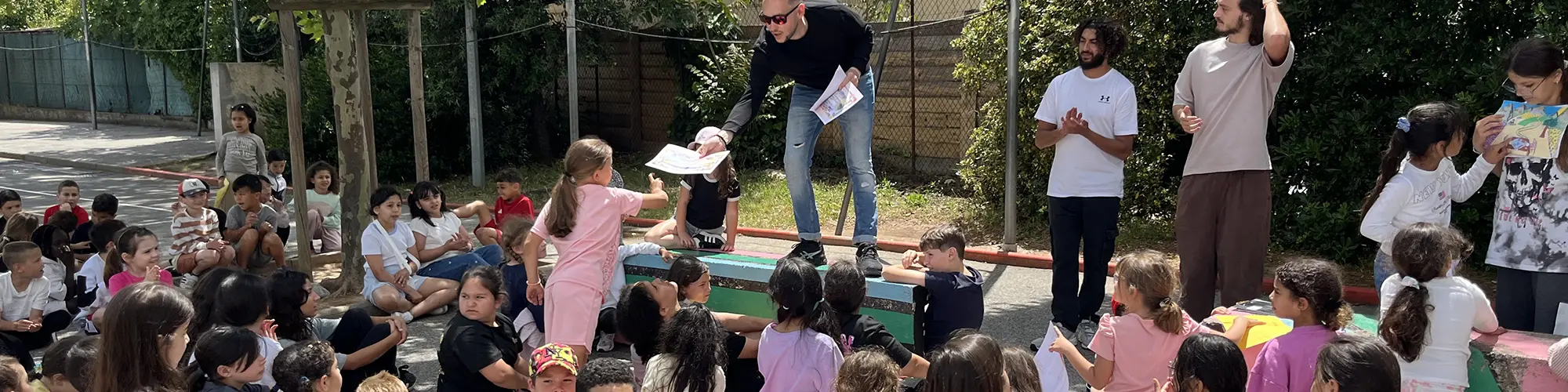 Image d'illustration : Action pédagogique à l&rsquo;école Giono