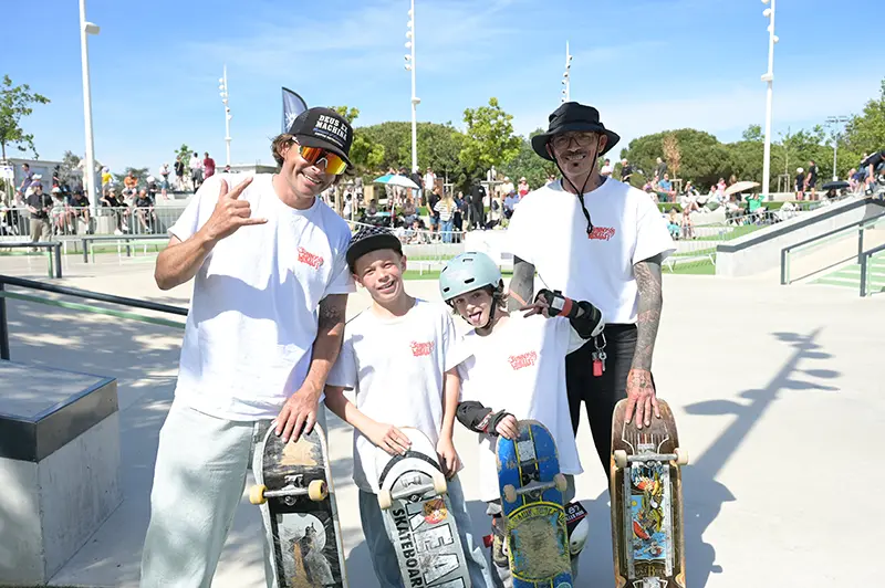 Les champions du Sunny Wheels skate club