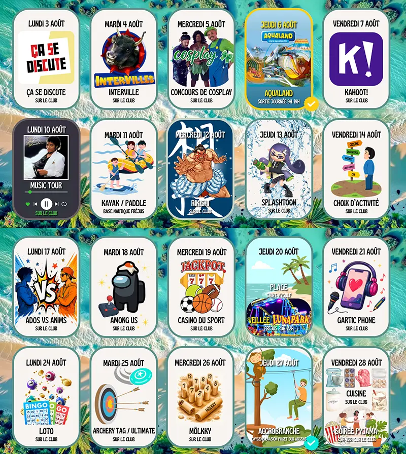 programme d’activités du mois de  juin 2026