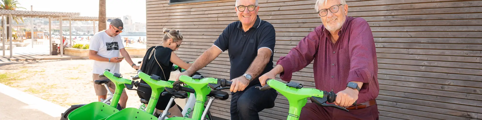 Image d'illustration : Des vélos électriques en libre-service à Fréjus